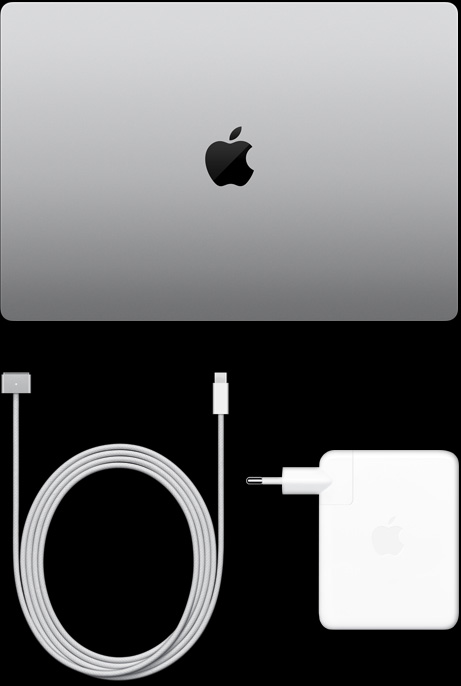 MacBook Pro de 16 pulgadas, cable de USB-C a MagSafe 3 y adaptador de corriente USB-C de 140 W