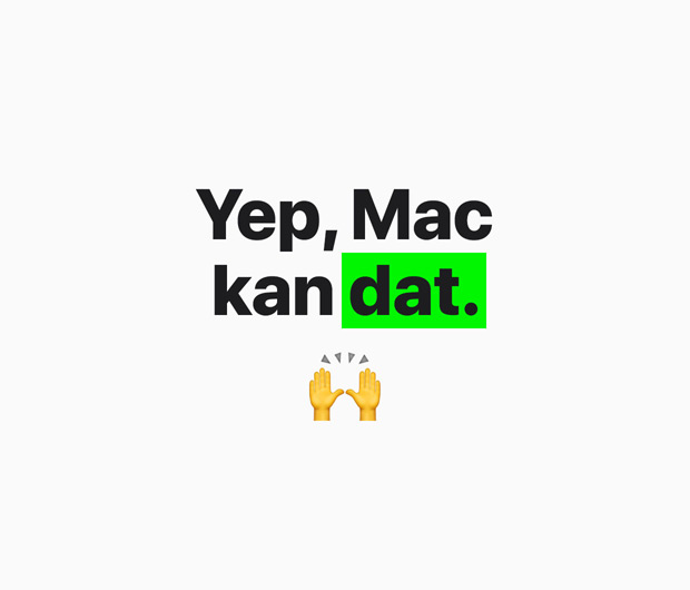Image displaying the text "Yep, Mac does that"