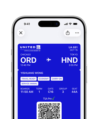iPhone, moitié supérieure de l’écran montrant la carte d’identité numérique stockée dans l’app Wallet