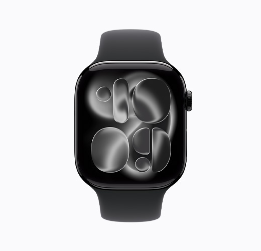 Apple Watch Series 11, Jet Black colour, side exterior