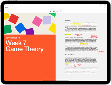 Adobe Acrobat Reader app shown on an iPad Air