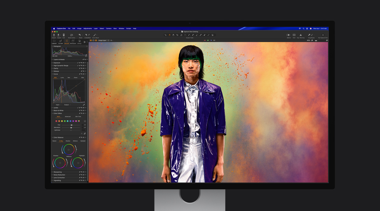 Archivo de imagen con varias opciones de visualización en la navegación de la izquierda